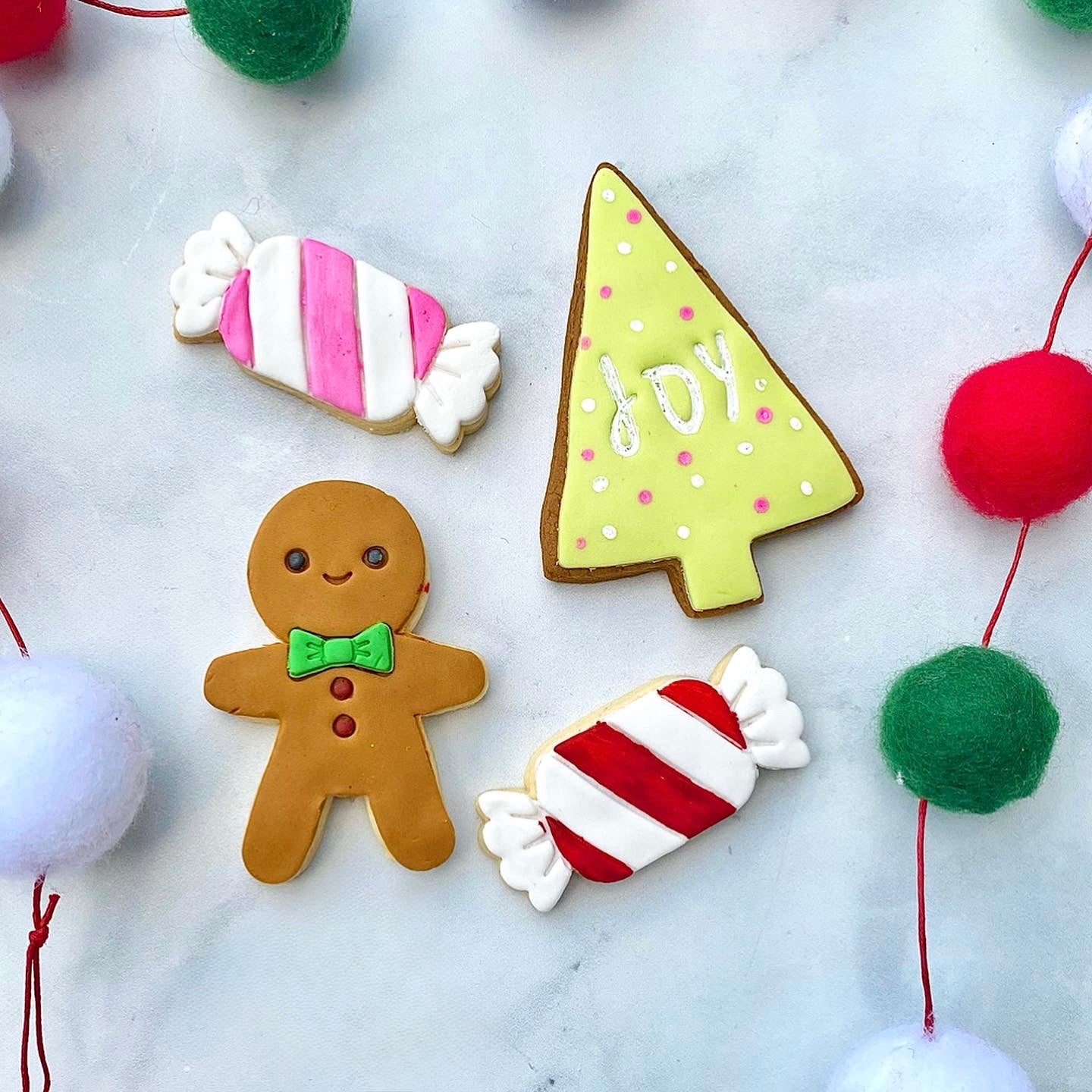 Joyful Christmas cookie set