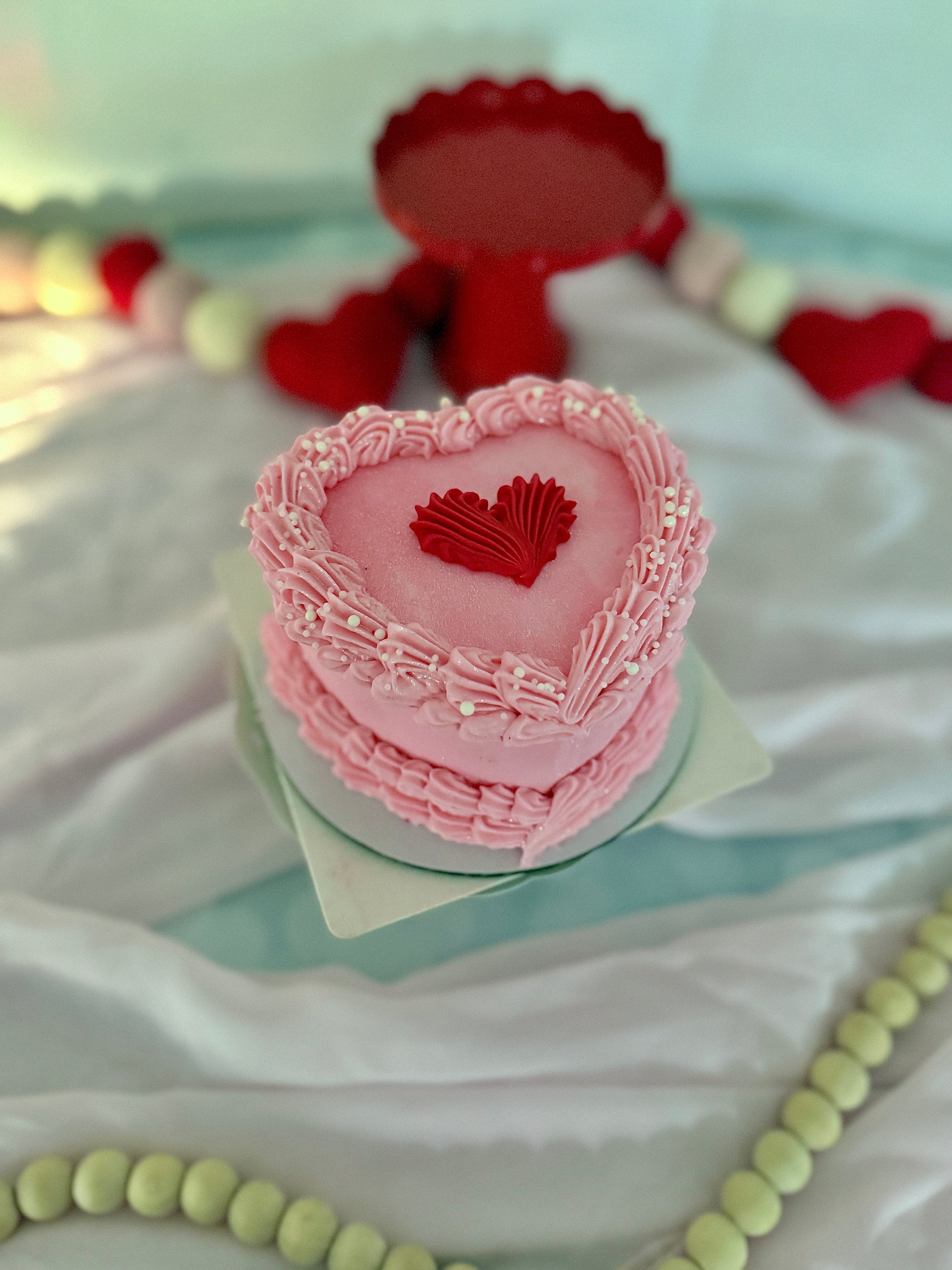 Heart vintage Bento Cake