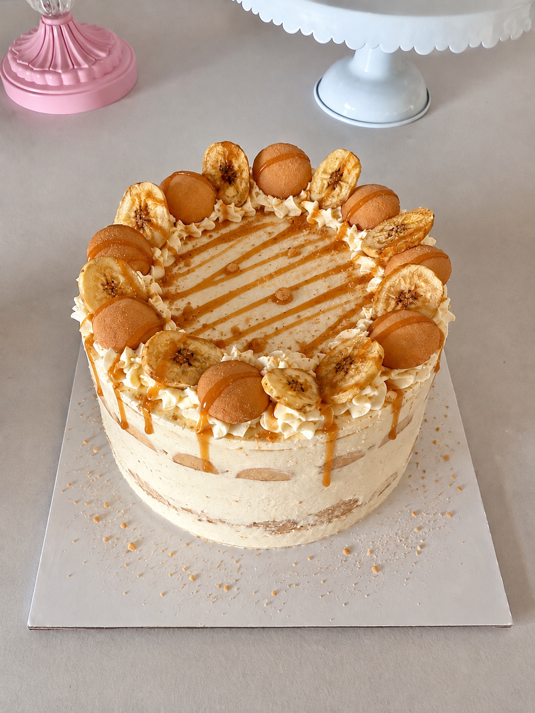 BANANA CARAMEL CELEBRATION CAKE