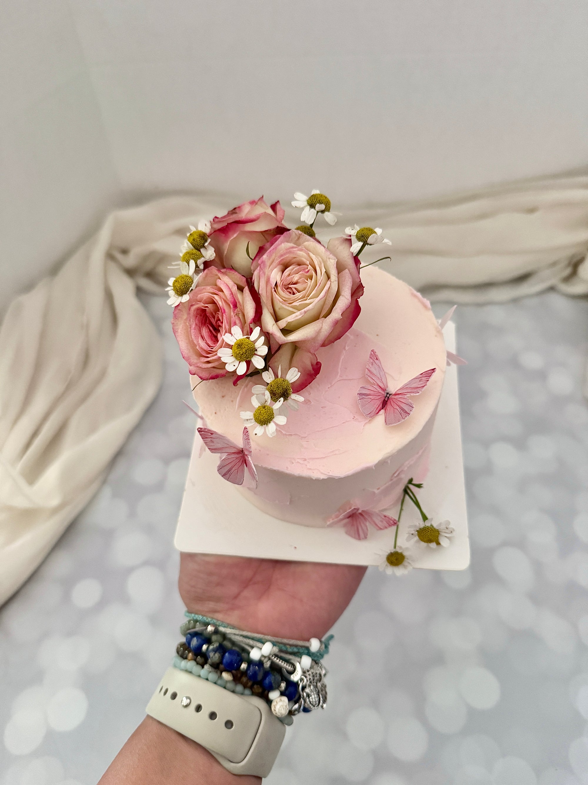 Floral Mini Valentine Cake