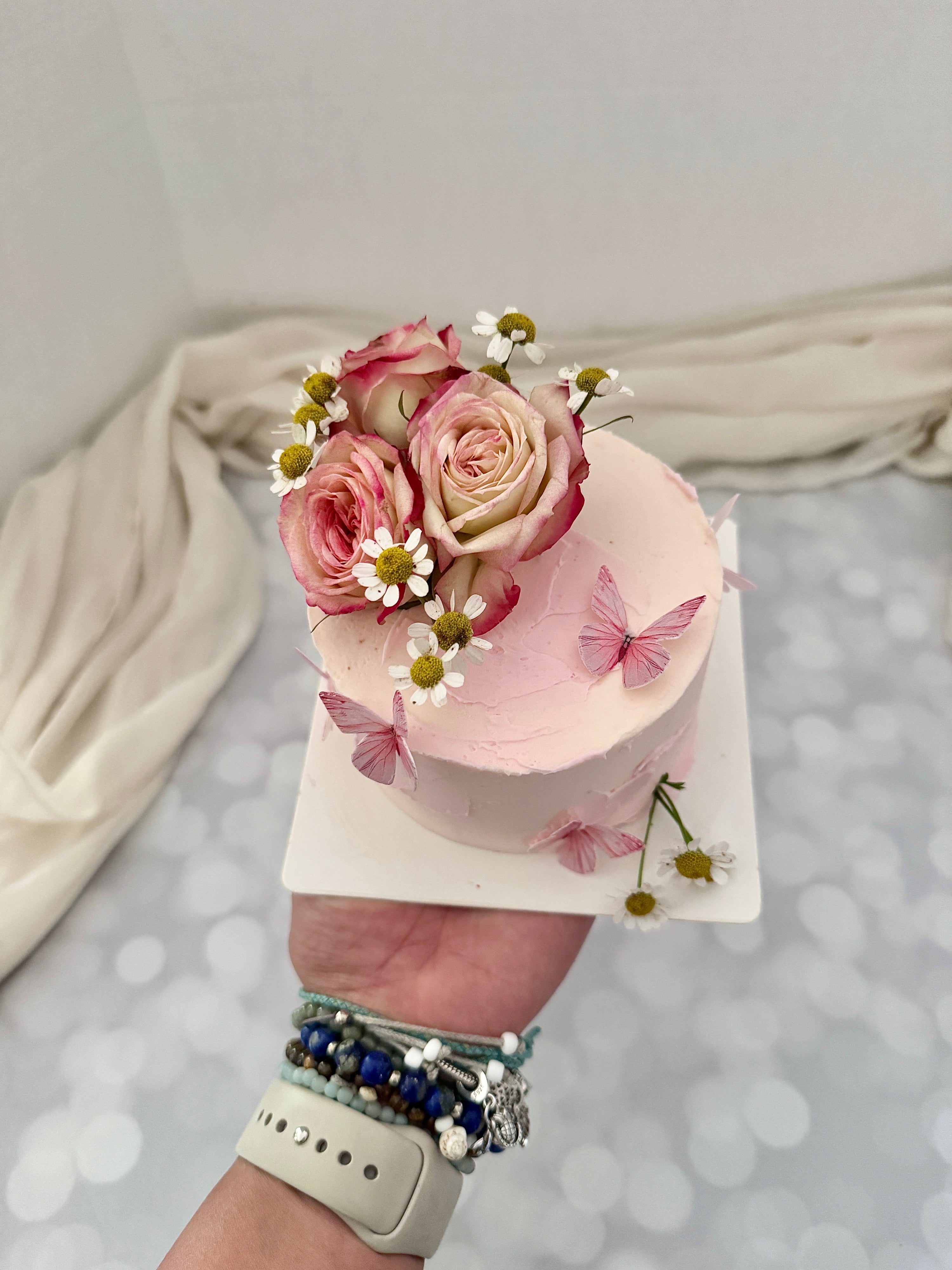Floral Mini Valentine Cake