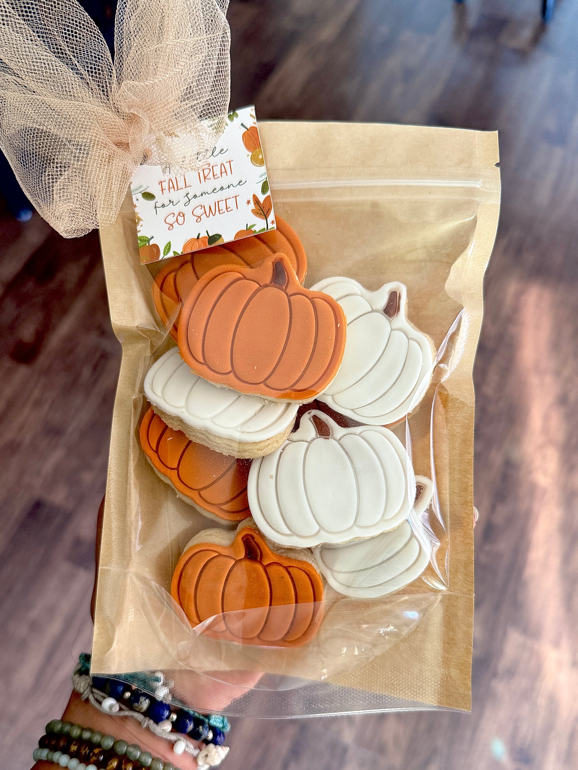 Fall Pumpkin Cookie Bag 🎃🍂