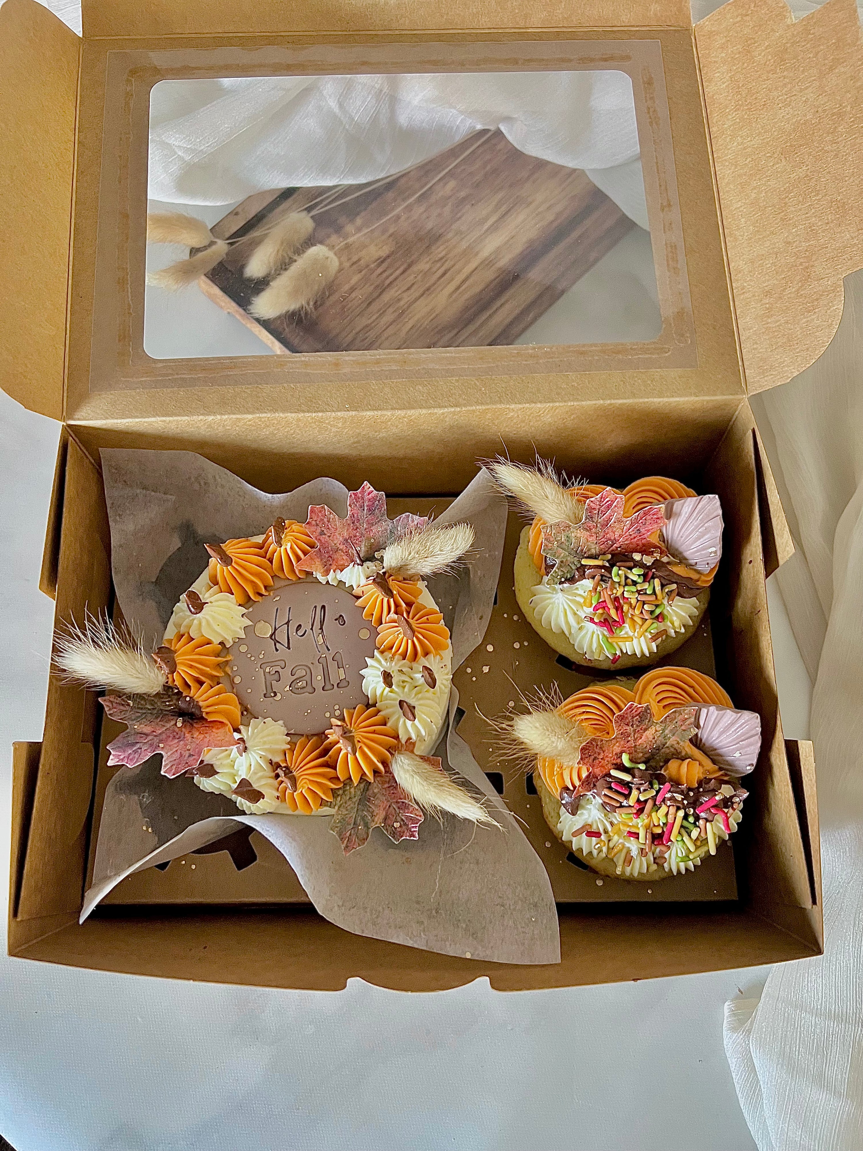 Fall Bento Cake Set