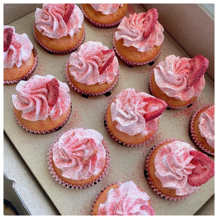STRAWBERRY CUPCAKES